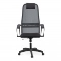 Καρέκλα γραφείου Prince Megapap με ύφασμα Mesh χρώμα γκρι - μαύρο 66,5x70x123/133εκ.