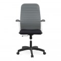 Καρέκλα γραφείου Melani Megapap με διπλό ύφασμα Mesh χρώμα γκρι - μαύρο 66,5x70x102/112εκ.