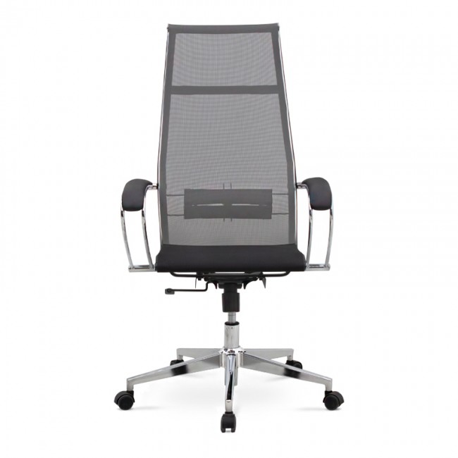 Καρέκλα γραφείου εργονομική Berta Megapap με ύφασμα Mesh σε γκρι - μαύρο 66,5x70x113,3/131εκ.