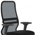 Καρέκλα γραφείου B2-8D Megapap εργονομική με ύφασμα Mesh χρώμα μαύρο 68x70x103,5/117,5εκ.