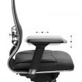 Καρέκλα γραφείου Samurai L2-6D Megapap εργονομική με ύφασμα TS Mesh και τεχνόδερμα χρώμα μαύρο 69x70x125/137εκ.
