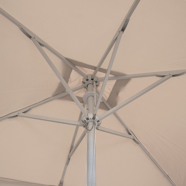 Ομπρέλα κήπου Zola Megapap αλουμινίου χρώμα εκρού 2x3m.
