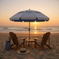 Ομπρέλα θαλάσσης αλουμινίου Malibu Megapap με UPF 50+ προστασία χρώμα ασημί - γαλάζιο Ø2m Ομπρέλα θαλάσσης αλουμινίου Malibu Megapap με UPF 50+ προστασία χρώμα ασημί - γαλάζιο Ø2m