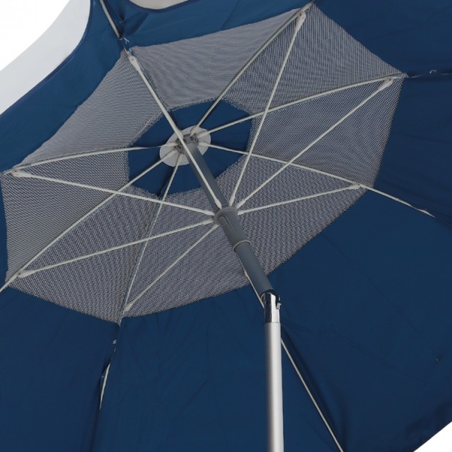 Ομπρέλα θαλάσσης αλουμινίου Malibu Megapap με UPF 50+ προστασία χρώμα ασημί - μπλε Ø2m Ομπρέλα θαλάσσης αλουμινίου Malibu Megapap με UPF 50+ προστασία χρώμα ασημί - μπλε Ø2m