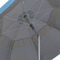 Ομπρέλα θαλάσσης αλουμινίου Malibu Megapap με UPF 50+ προστασία χρώμα γαλάζιο - ασημί Ø2m Ομπρέλα θαλάσσης αλουμινίου Malibu Megapap με UPF 50+ προστασία χρώμα γαλάζιο - ασημί Ø2m