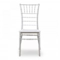 Καρέκλα catering Tiffany Megapap πολυπροπυλενίου χρώμα λευκό 40x40,5x91εκ.