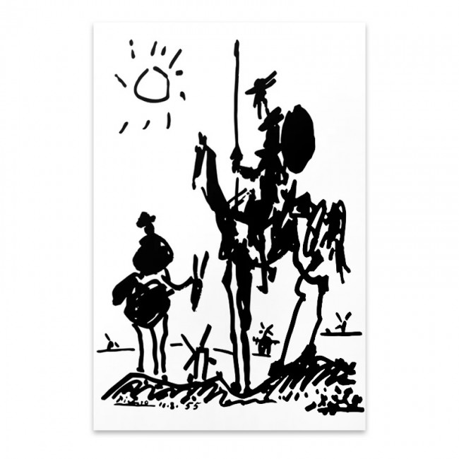 Πίνακας σε καμβά "Don Quixote" Megapap ψηφιακής εκτύπωσης 50x75x3εκ.