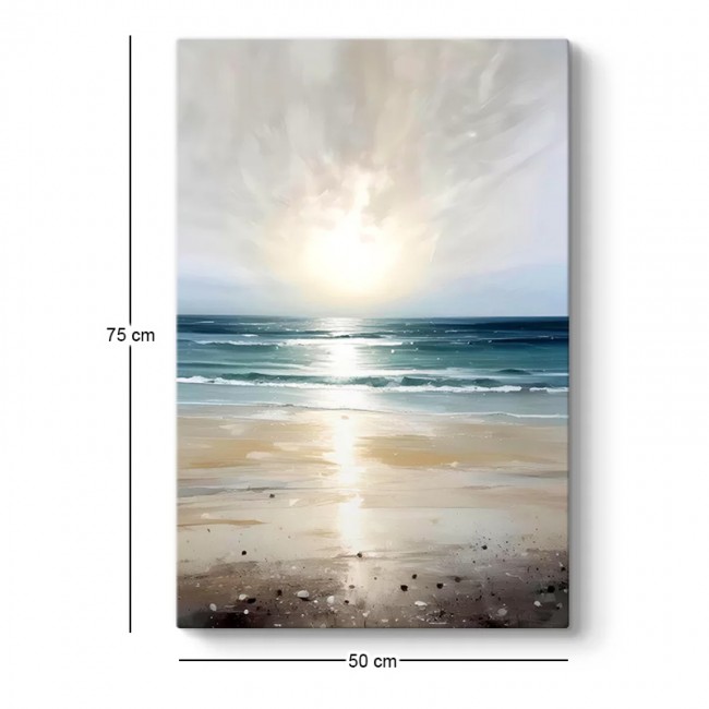 Πίνακας σε καμβά "Sunrise on the Beach" Megapap ψηφιακής εκτύπωσης 50x75x3εκ. Πίνακας σε καμβά "Sunrise on the Beach" Megapap ψηφιακής εκτύπωσης 50x75x3εκ.