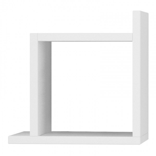 Ραφιέρα τοίχου Box Megapap μελαμίνης χρώμα λευκό 30x22x30εκ.