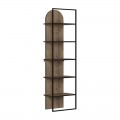 Βιβλιοθήκη Archy Megapap χρώμα ανοιχτό καρυδί 53x31,7x180εκ.