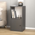 Κομοδίνο Vito Megapap χρώμα ανθρακί 34x30x66,4εκ.
