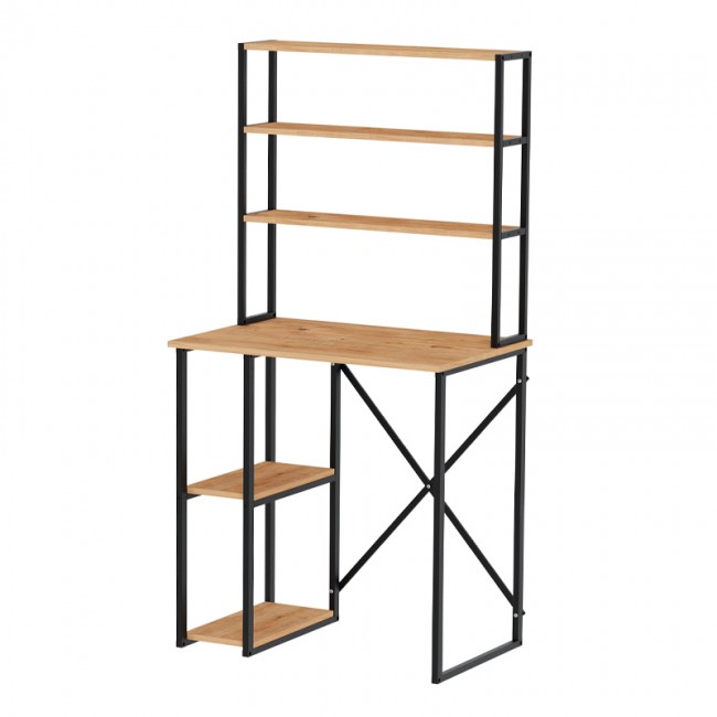 Έπιπλο πλυντηρίου Berkus Megapap χρώμα pine oak 90x60x178εκ.