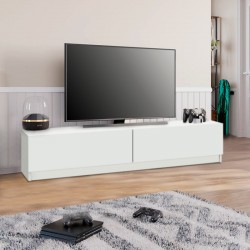 Έπιπλο τηλεόρασης Ahenk Megapap χρώμα λευκό 160x31,3x32,9εκ.