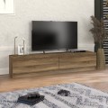 Έπιπλο τηλεόρασης Ahenk Megapap χρώμα καρυδί 160x31,3x32,9εκ.
