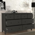 Συρταριέρα - Μπουφές Sabina Megapap χρώμα ανθρακί 160x50x96εκ. Συρταριέρα - Μπουφές Sabina Megapap χρώμα ανθρακί 160x50x96εκ.