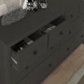 Συρταριέρα - Μπουφές Sabina Megapap χρώμα ανθρακί 160x50x96εκ. Συρταριέρα - Μπουφές Sabina Megapap χρώμα ανθρακί 160x50x96εκ.