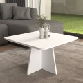 Τραπεζάκι σαλονιού Sugar Megapap χρώμα λευκό 60x60x36,8εκ.