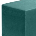 Σκαμπώ April Megapap βελούδινο χρώμα κυπαρρισί 40x40x40εκ.