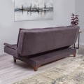 Καναπές - κρεβάτι Lucas Megapap τριθέσιος υφασμάτινος χρώμα ανθρακί 190x85x85εκ.