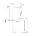 Ραφιέρα τοίχου Octa Megapap χρώμα sapphire oak 45x16,4x60εκ.