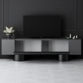 Έπιπλο τηλεόρασης Haven Megapap χρώμα ανθρακί 180x30x50εκ.