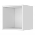 Κομοδίνο επιτοίχιο Oliver Megapap χρώμα λευκό 33,6x30x33,6εκ.