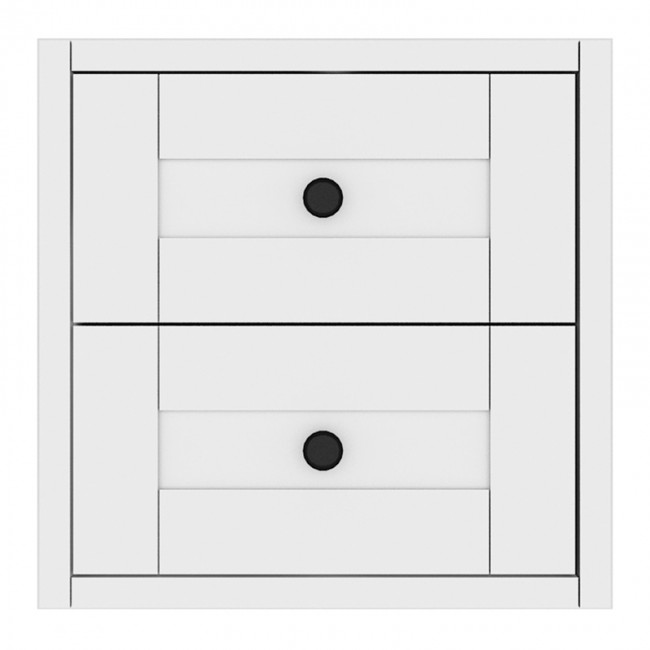 Κομοδίνο επιτοίχιο Felix Megapap χρώμα λευκό 33,6x30x33,6εκ.