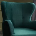 Μπερζέρα - πολυθρόνα Karina Megapap βελούδινη χρώμα κυπαρισσί 69x60x88εκ.