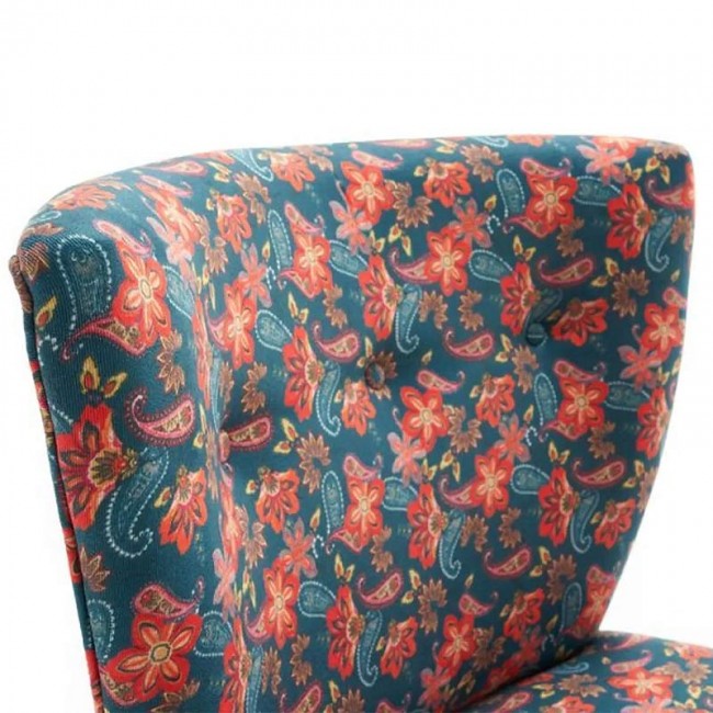 Καρέκλα Viola Megapap υφασμάτινη χρώμα πολύχρωμη floral 65x57x80εκ.