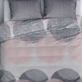Σετ παπλωματοθήκη Leron Cotton Box 4 τμχ Διπλή (200x220) χρώμα γκρι Σετ παπλωματοθήκη Leron Cotton Box 4 τμχ Διπλή (200x220) χρώμα γκρι