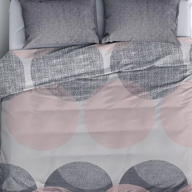 Σετ παπλωματοθήκη Leron Cotton Box 4 τμχ Διπλή (200x220) χρώμα γκρι Σετ παπλωματοθήκη Leron Cotton Box 4 τμχ Διπλή (200x220) χρώμα γκρι