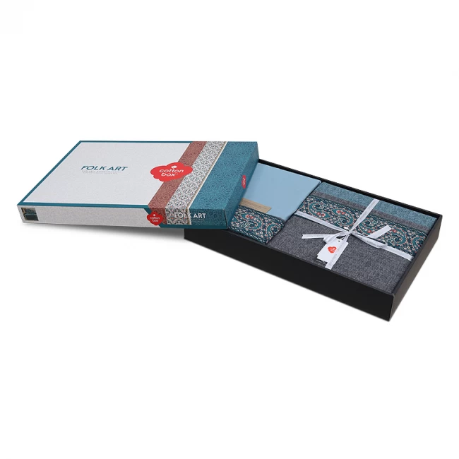 Σετ παπλωματοθήκη Ema Cotton Box 3 τμχ Μονή (160x220) χρώμα πετρόλ Σετ παπλωματοθήκη Ema Cotton Box 3 τμχ Μονή (160x220) χρώμα πετρόλ