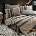 Σετ παπλωματοθήκη Arlo Cotton Box 3 τμχ Μονή (160x220) χρώμα καφέ - γκρι Σετ παπλωματοθήκη Arlo Cotton Box 3 τμχ Μονή (160x220) χρώμα καφέ - γκρι