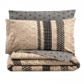 Σετ παπλωματοθήκη Arlo Cotton Box 3 τμχ Μονή (160x220) χρώμα καφέ - γκρι Σετ παπλωματοθήκη Arlo Cotton Box 3 τμχ Μονή (160x220) χρώμα καφέ - γκρι