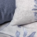 Σετ παπλωματοθήκη Nitsa Cotton Box 3 τμχ Μονή (160x220) χρώμα σκούρο μπλε - γκρι