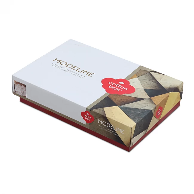 Σετ παπλωματοθήκη Flos Cotton Box 4 τμχ Διπλή (200x220) χρώμα μπορντώ Σετ παπλωματοθήκη Flos Cotton Box 4 τμχ Διπλή (200x220) χρώμα μπορντώ