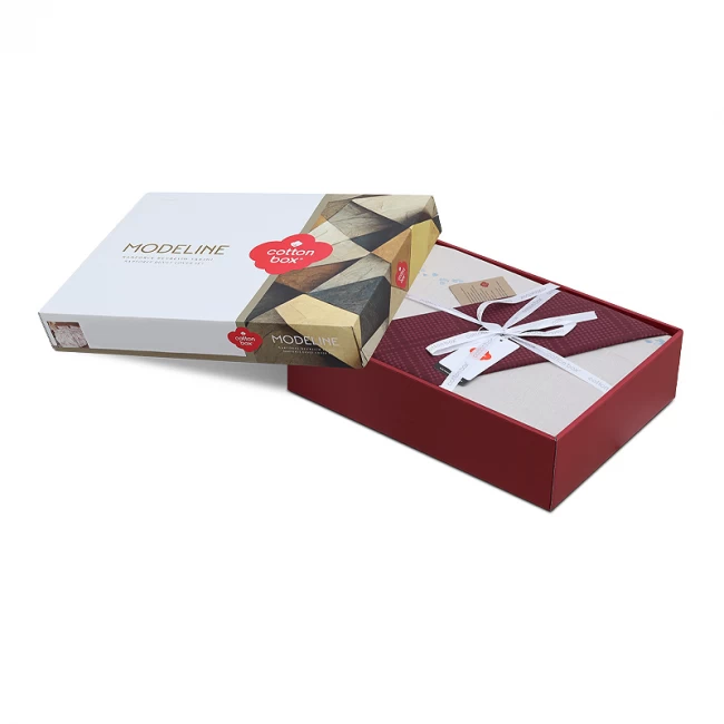 Σετ παπλωματοθήκη Flos Cotton Box 4 τμχ Διπλή (200x220) χρώμα μπορντώ Σετ παπλωματοθήκη Flos Cotton Box 4 τμχ Διπλή (200x220) χρώμα μπορντώ