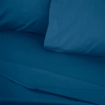 Σεντόνι Tonne Cotton Box Μονό (180x240) χρώμα πετρόλ