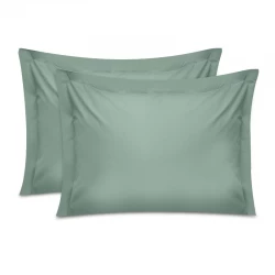 Μαξιλαροθήκες ύπνου Tonne Cotton Box Σετ 2 τμχ χρώμα πράσινο 50x70+5εκ. Μαξιλαροθήκες ύπνου Tonne Cotton Box Σετ 2 τμχ χρώμα πράσινο 50x70+5εκ.