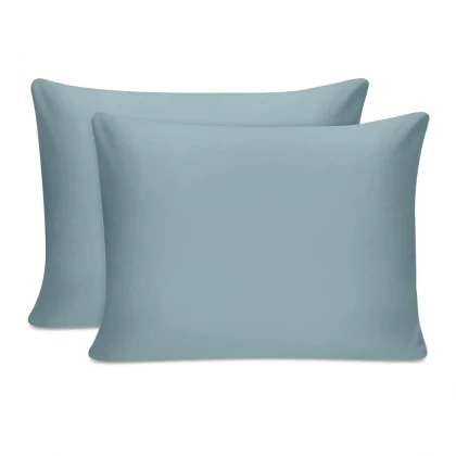 Μαξιλαροθήκες ύπνου Tonne Cotton Box Σετ 2 τμχ χρώμα μέντα 50x80εκ.