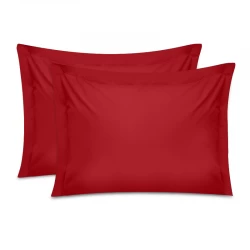 Μαξιλαροθήκες ύπνου Tonne Cotton Box Σετ 2 τμχ χρώμα κόκκινο 50x80+5εκ. Μαξιλαροθήκες ύπνου Tonne Cotton Box Σετ 2 τμχ χρώμα κόκκινο 50x80+5εκ.