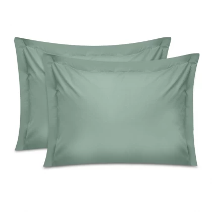 Μαξιλαροθήκες ύπνου Tonne Cotton Box Σετ 2 τμχ χρώμα πράσινο 50x80+5εκ.