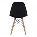 Καρέκλα τραπεζαρίας Nova Megapap PP μαύρο - ξύλινο φυσικό πόδι 46x51x80εκ.