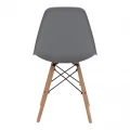 Καρέκλα τραπεζαρίας Nova Megapap PP γκρι - ξύλινο φυσικό πόδι 46x51x80εκ.