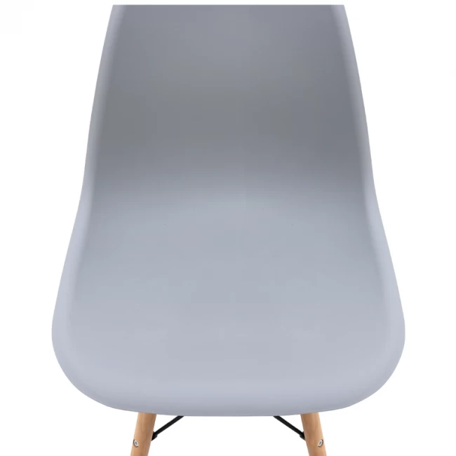 Καρέκλα τραπεζαρίας Nova Megapap PP γκρι - ξύλινο φυσικό πόδι 46x51x80εκ.