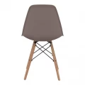 Καρέκλα τραπεζαρίας Nova Megapap PP cappuccino - ξύλινο φυσικό πόδι 46x51x80εκ.