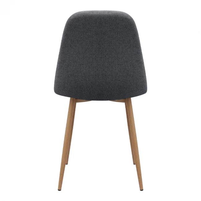 Καρέκλα τραπεζαρίας Iris Megapap γκρι ύφασμα - μεταλλικό φυσικό πόδι 43x50x85εκ.