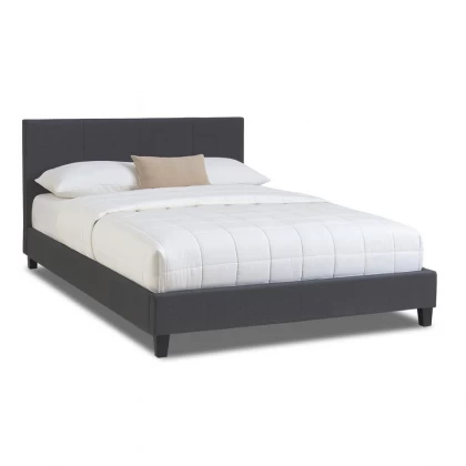 Κρεβάτι Flat Megapap υφασμάτινο χρώμα ανθρακί 160x200εκ. Κρεβάτι Flat Megapap υφασμάτινο χρώμα ανθρακί 160x200εκ.