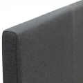 Κρεβάτι Flat Megapap υφασμάτινο χρώμα ανθρακί 120x200εκ.