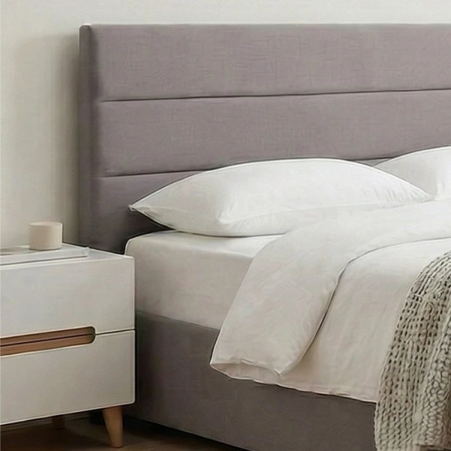 Κρεβάτι Olmo Megapap βελούδινο με αποθηκευτικό χώρο χρώμα γκρι 160x200εκ.